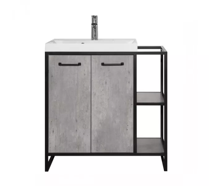 Тумба напольная с раковиной Style Line Лофт 60/80 L/R, Выбрать размер: 60, Ориентация: левая