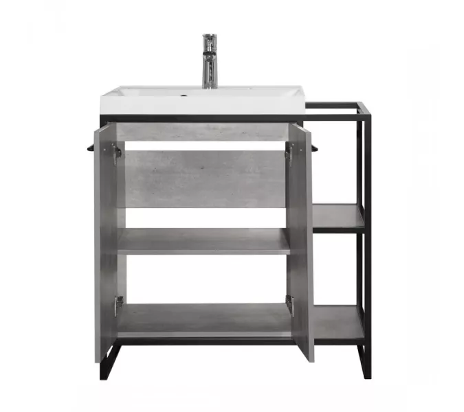 Тумба напольная с раковиной Style Line Лофт 60/80 L/R, Выбрать размер: 60, Ориентация: левая, изображение 3