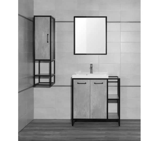 Тумба напольная с раковиной Style Line Лофт 60/80 L/R, Выбрать размер: 60, Ориентация: левая, изображение 5