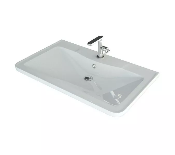 Тумба напольная с раковиной Style Line Атлантика белый, Выбрать цвет: Белый, Выбрать размер: 60, изображение 11