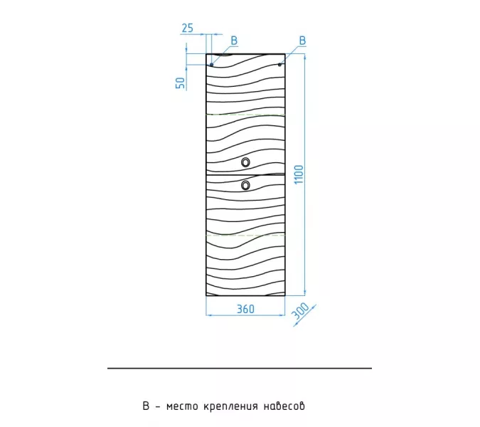 Пенал подвесной Style Line Вероника, изображение 8