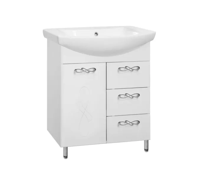 Тумба напольная с раковиной Style Line Венеция, Выбрать размер: 65