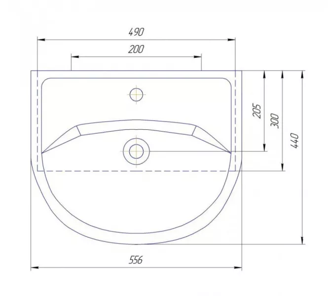 Тумба напольная с раковиной Style Line Эко Фьюжн, Выбрать размер: 55, изображение 10