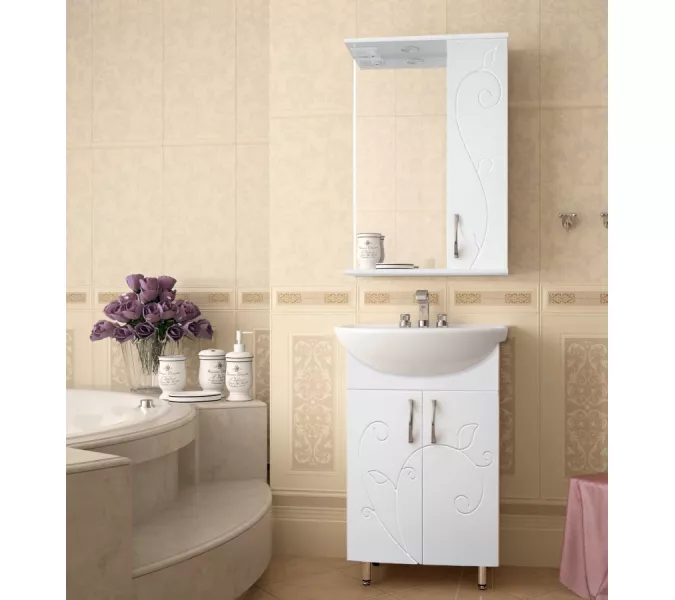 Тумба напольная с раковиной Style Line Эко Фьюжн, Выбрать размер: 55, изображение 8