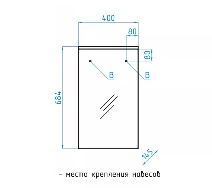 Зеркальный шкаф Style Line  Эко Стандарт Альтаир, Комплектация: без света, изображение 8