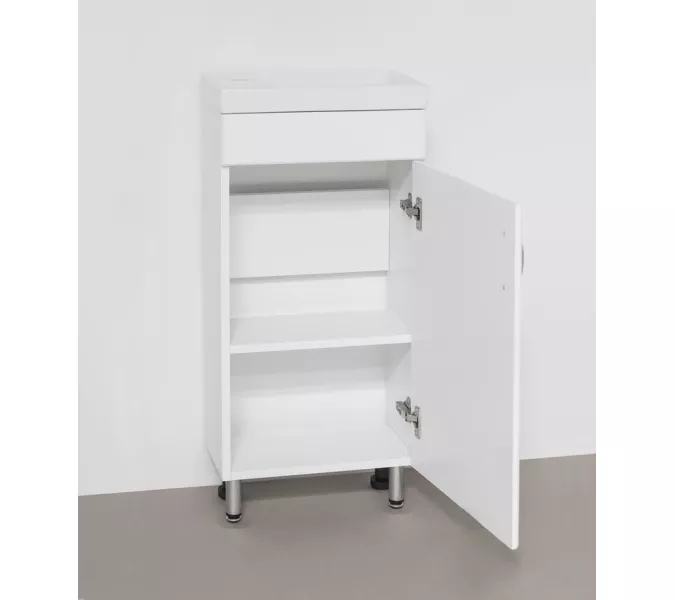 Тумба напольная с раковиной Style Line, Выбрать размер: 40, Внешний вид: 1 дверца, изображение 3