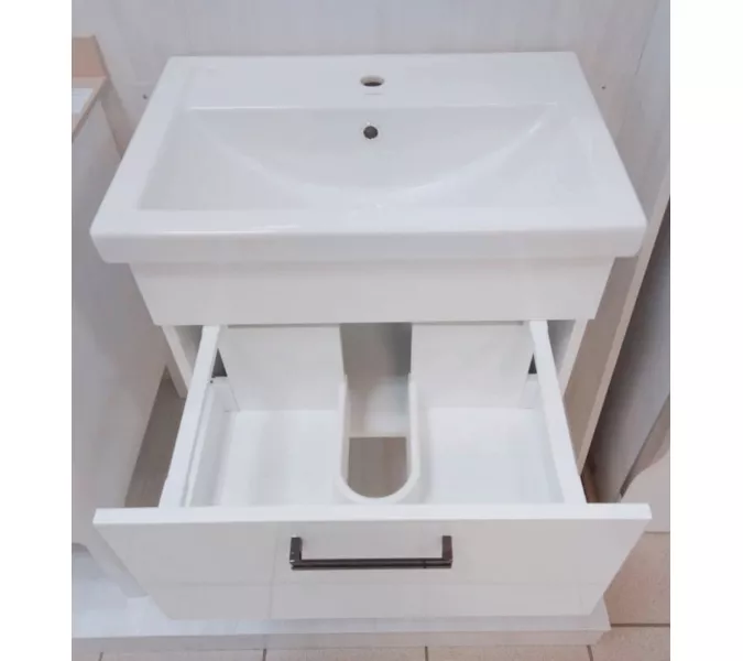 Тумба подвесная АCWEN АЛЕКСИ 60 с раковиной, изображение 9