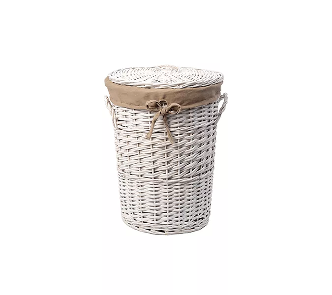 Плетеная корзина для белья с крышкой WasserKRAFT Aller WB-106-L