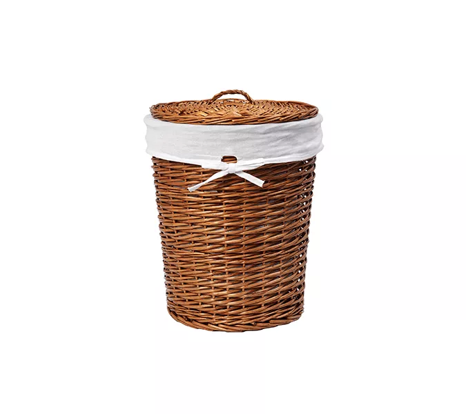 Плетеная корзина для белья с крышкой  WasserKRAFT Leine WB-350-L
