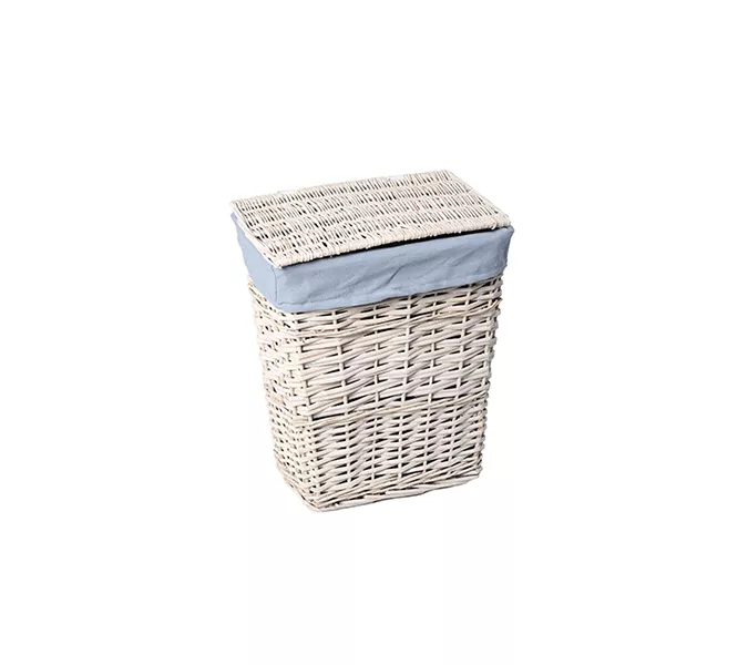 Плетеная корзина для белья с крышкой  WasserKRAFT Lippe WB-450-М