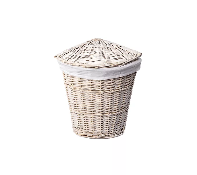 Плетеная корзина для белья с крышкой WasserKRAFT Vils WB-560-L