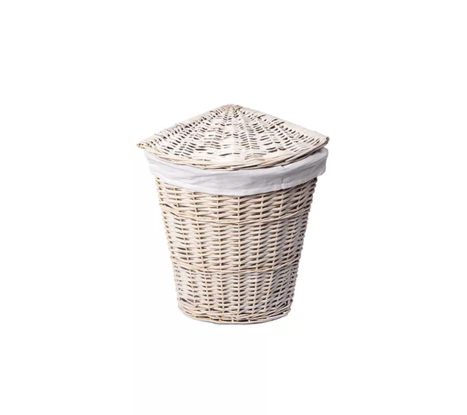 Плетеная корзина  для белья с крышкой WasserKRAFT Vils WB-560-M