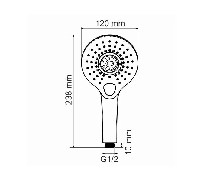 Лейка WasserKRAFT Аксессуары для душа A101, изображение 3