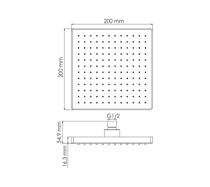 Душевая насадка WasserKRAFT Exter 1600 A140, изображение 3