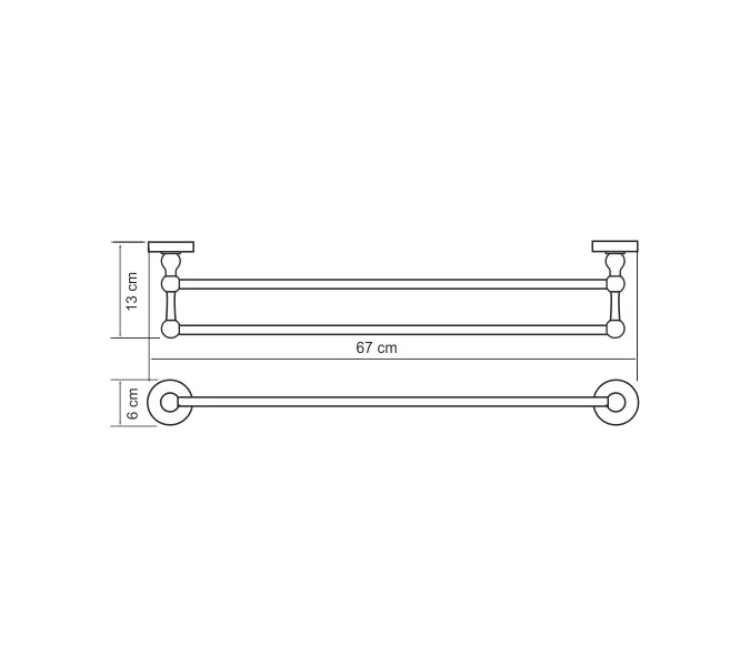 Держатель  полотенец  WasserKRAFT Nau- K-77040, изображение 2
