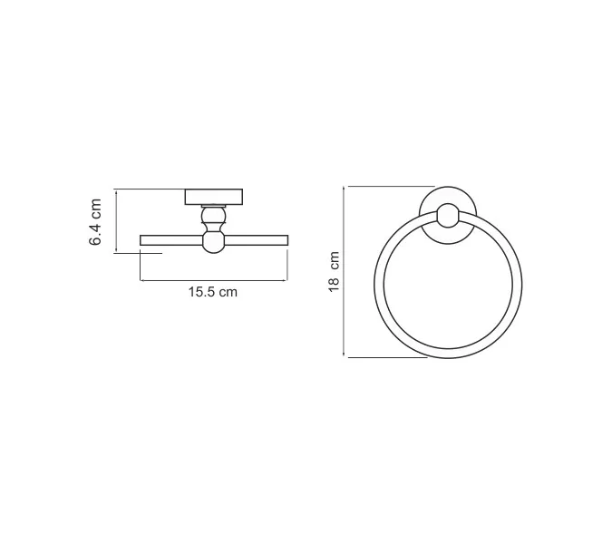 Держатель  полотенец  WasserKRAFT Regen K-6960, изображение 3