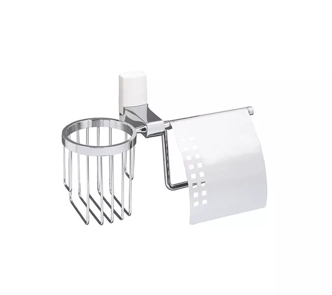 Держатель туалетной бумаги и освежителя  WasserKRAFT Leine K-5059WHITE