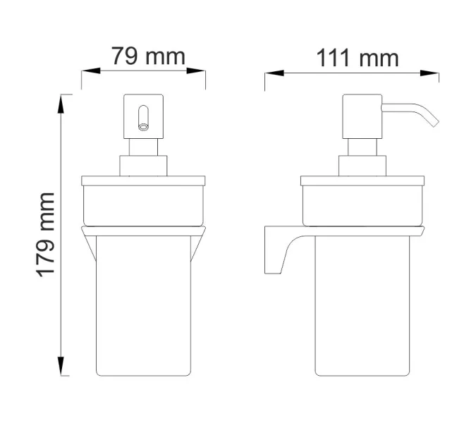 Дозатор для жидкого мыла WasserKRAFT  Wiese К-8900 К-8999, изображение 4