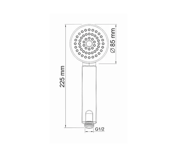 Лейка для душа WasserKRAFT A034, изображение 3