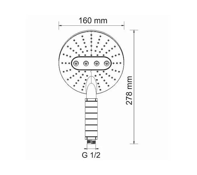 Лейка для душа WasserKRAFT A059, изображение 3