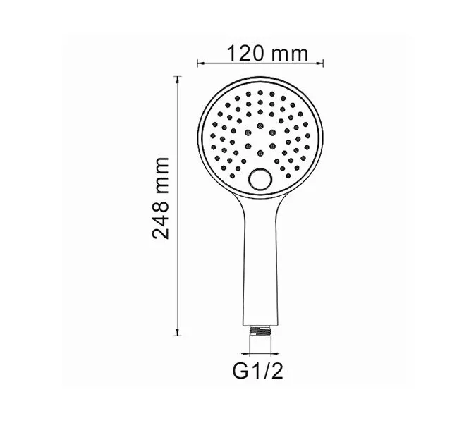 Лейка для душа WasserKRAFT A060, изображение 3