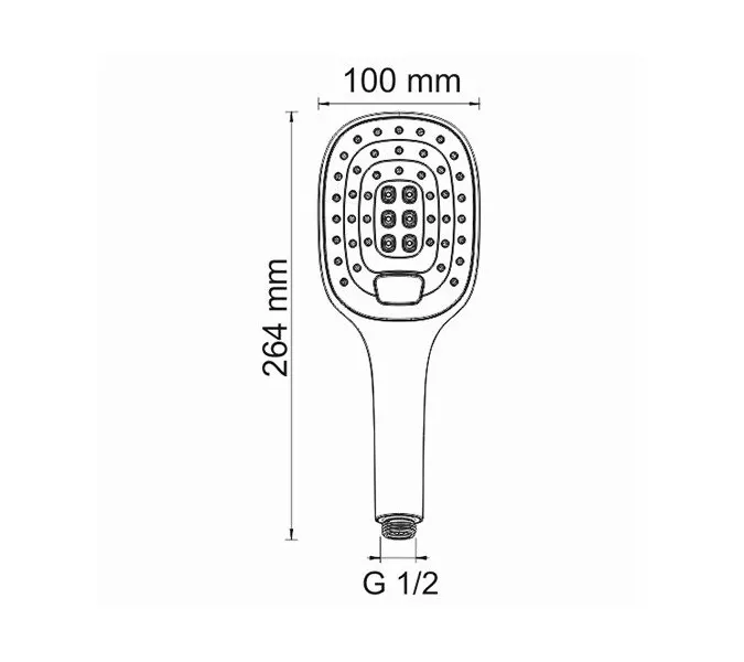 Лейка для душа WasserKRAFT A062, изображение 3