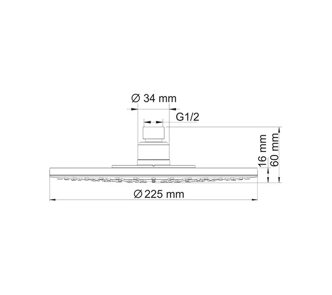 Верхняя душевая насадка  WasserKRAFT A067, изображение 3