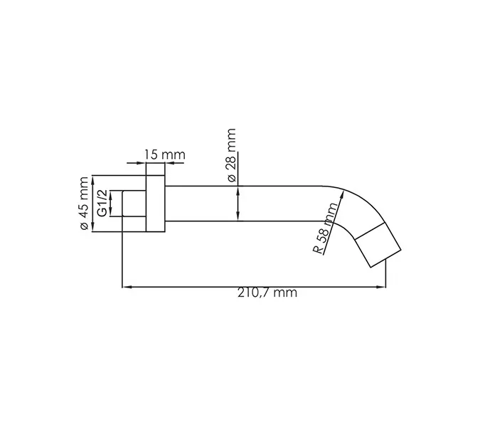 Настенный излив WasserKRAFT Mindel 8500 A149, изображение 3
