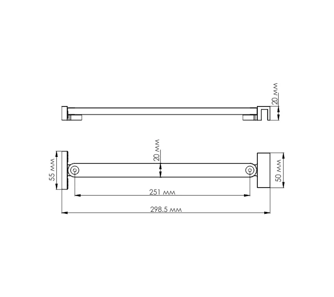 Фиксатор для стеклянной шторки WasserKRAFT Berkel  D265, изображение 2