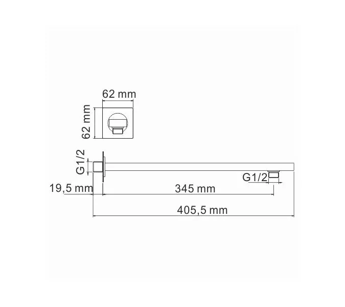 Верхний излив WasserKRAFT Wiese 8400 A182, изображение 3