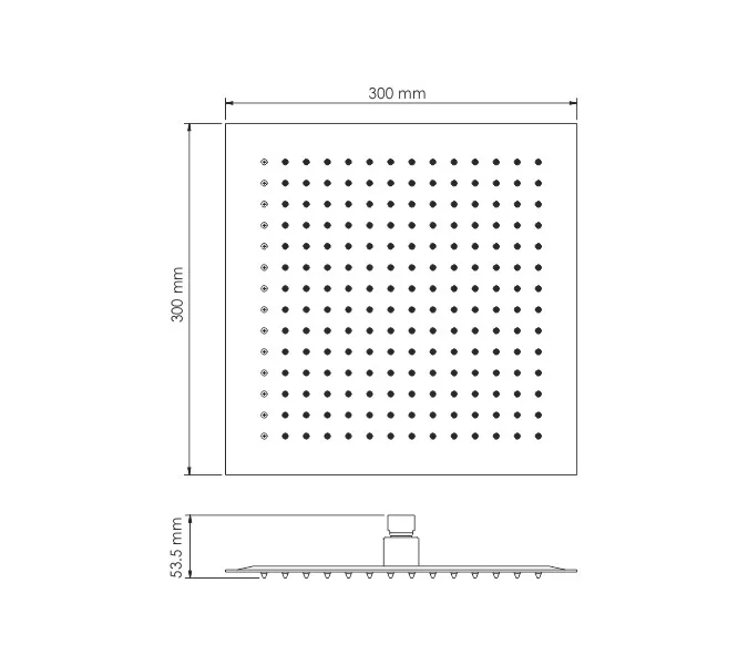 Верхняя душевая насадка WasserKRAFT Mindel 8500 A163, изображение 3