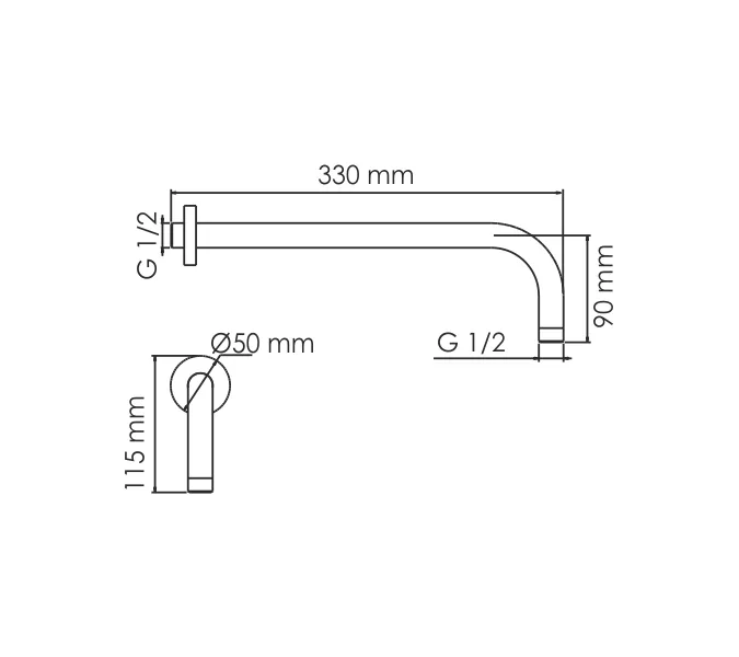 Настенный излив WasserKRAFT Mindel 8500 A146, изображение 3