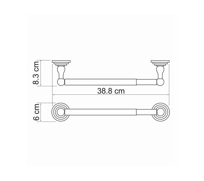 Держатель бумажных полотенец WasserKRAFT Isar K-7300 K-7391, изображение 3