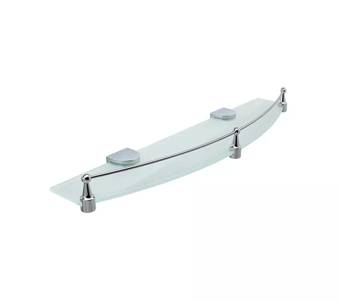 Полка стеклянная с бортиком WasserKRAFT Kammel  K-8344