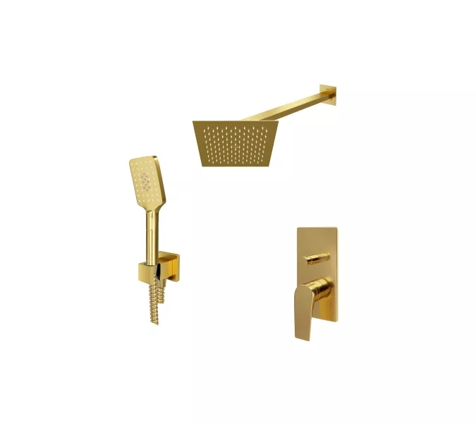 Встраиваемый комплект для ванны с верхней душевой насадкой, лейкой и изливом WasserKRAFT  A55201