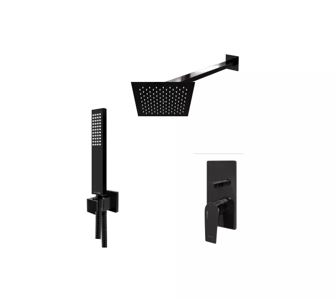 Встраиваемый комплект с верхней душевой насадкой, лейкой и изливом WasserKRAFT  A66209, изображение 2