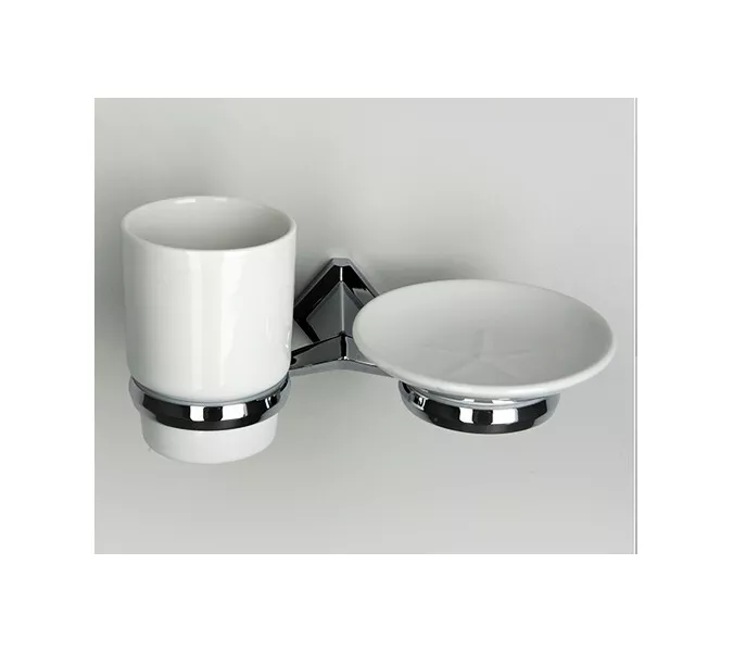 Держатель стакана и мыльницы WasserKRAFT Aller К-1100 K-1126C, изображение 2