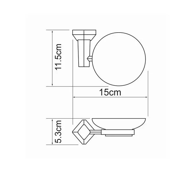 Мыльница WasserKRAFT Aller К-1100 K-1129C, изображение 3