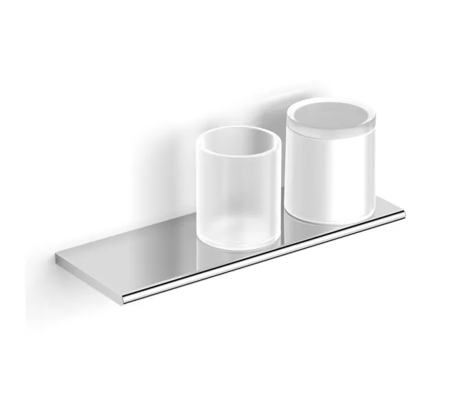 Полочка со стаканчиком и дозатором Black&White SN-8019