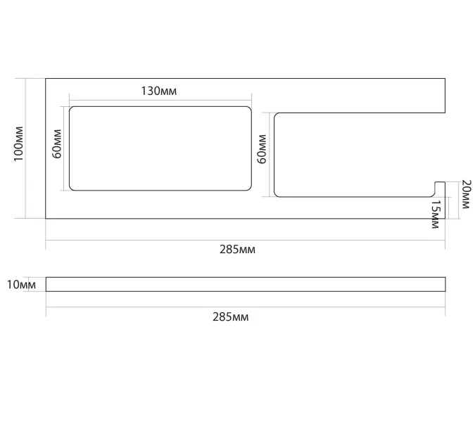 Бумагодержатель с полочкой для смартфона Black&White SN-8043, изображение 2