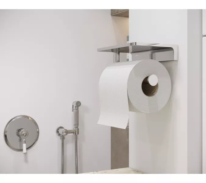 Бумагодержатель с полкой для телефона Selene 10040/00, изображение 2