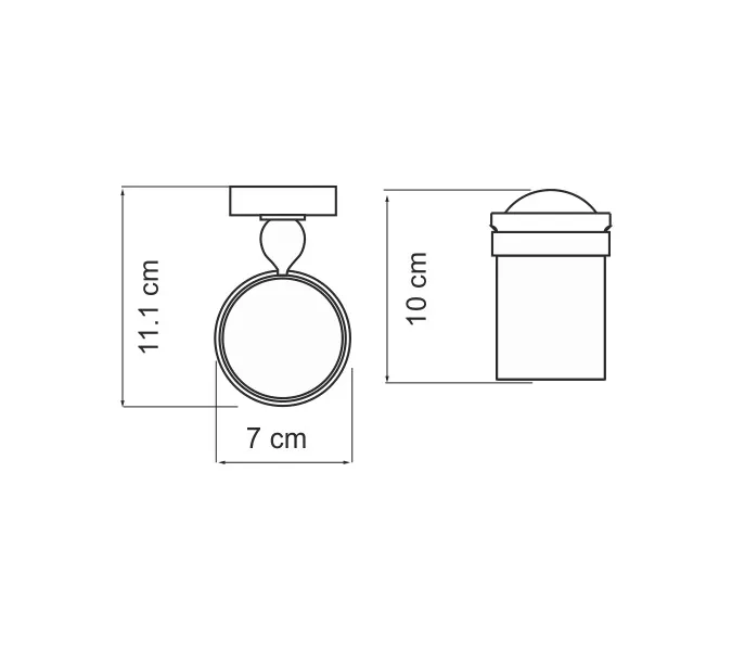 Подстаканник одинарный WasserKRAFT Nau K-7700 K-7728, изображение 3
