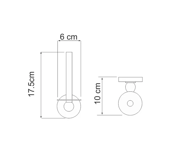Держатель туалетной бумаги WasserKRAFT Diemel K-2200 K-2297, изображение 4