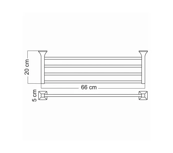 Полка WasserKRAFT Wern K-2500 K-2511, изображение 3