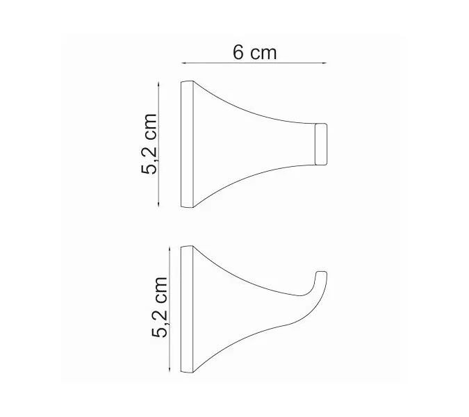 Крючок WasserKRAFT Wern K-2500 K-2523, изображение 3