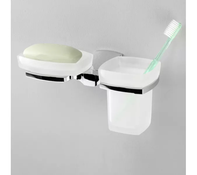 Держатель стакана и мыльницы WasserKRAFT  Wern K-2500 K-2526, изображение 2