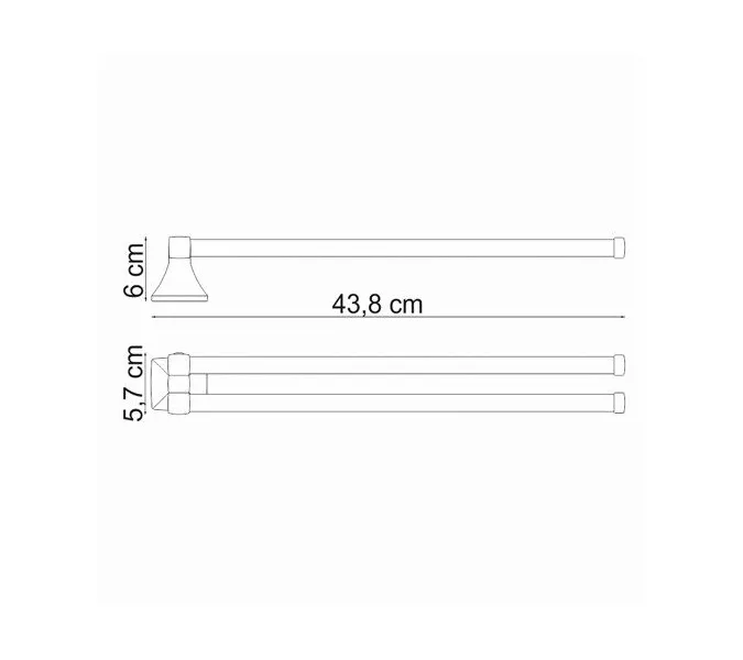 Держатель полотенец WasserKRAFT Wern K-2500 K-2531, изображение 3