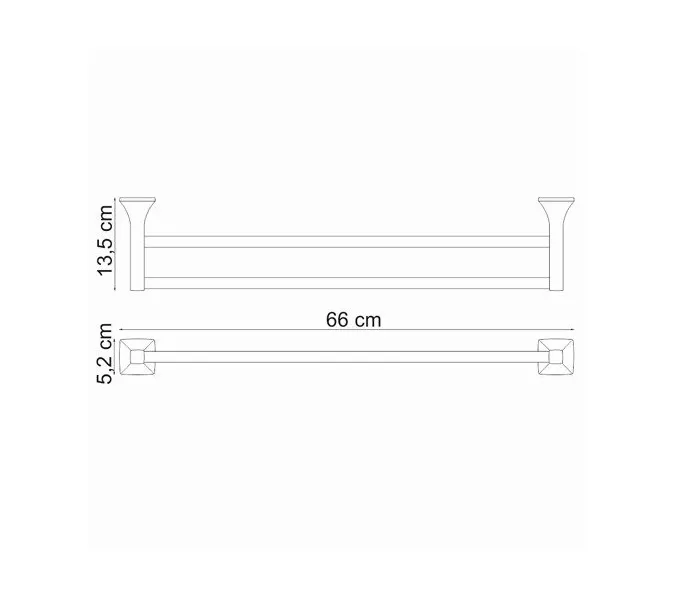 Держатель полотенец WasserKRAFT Wern K-2500 K-2540, изображение 3