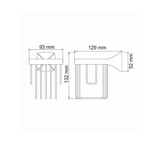 Держатель освежителя WasserKRAFT Wern K-2500 K-2545, изображение 3