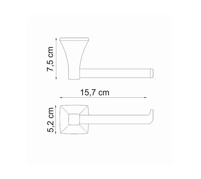 Держатель  туалетной бумаги WasserKRAFT Wern K-2500 K-2596, изображение 3